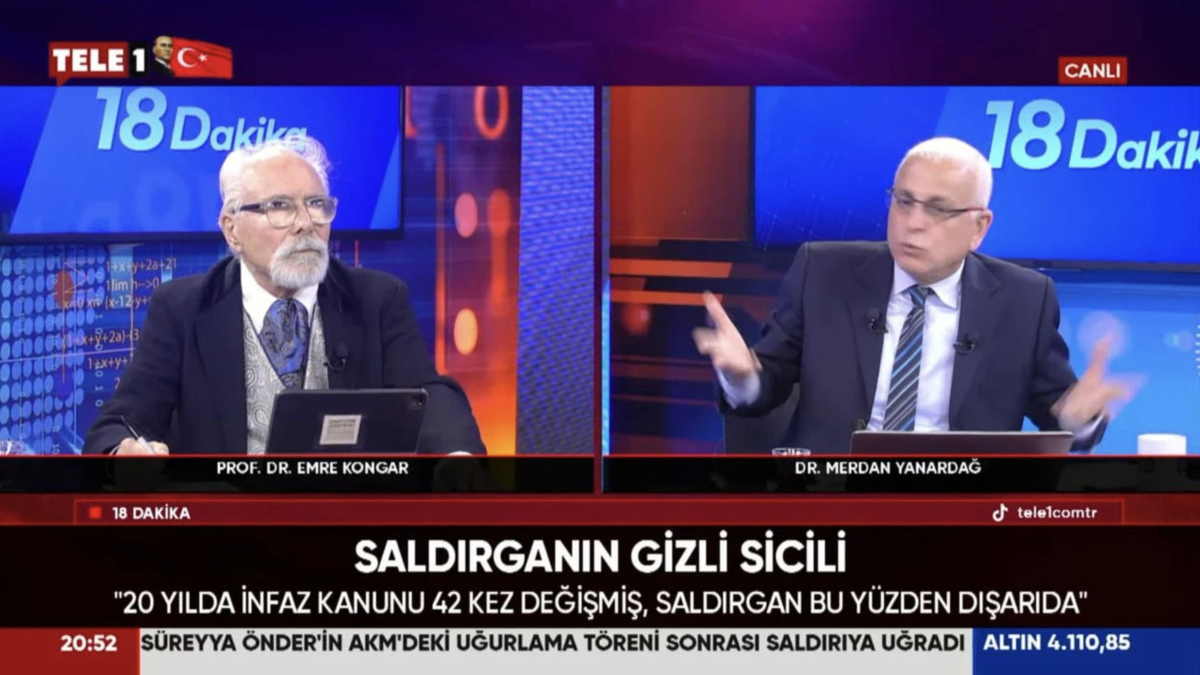 Merdan Yanardağ ve Emre Kongar ortasında Sırrı Süreyya Başkan tartışması