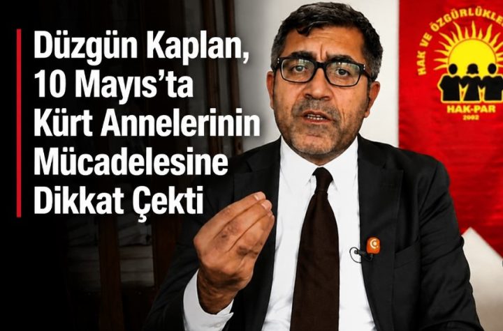 Düzgün Kaplan'dan Net Anneler Günü Mesajı
